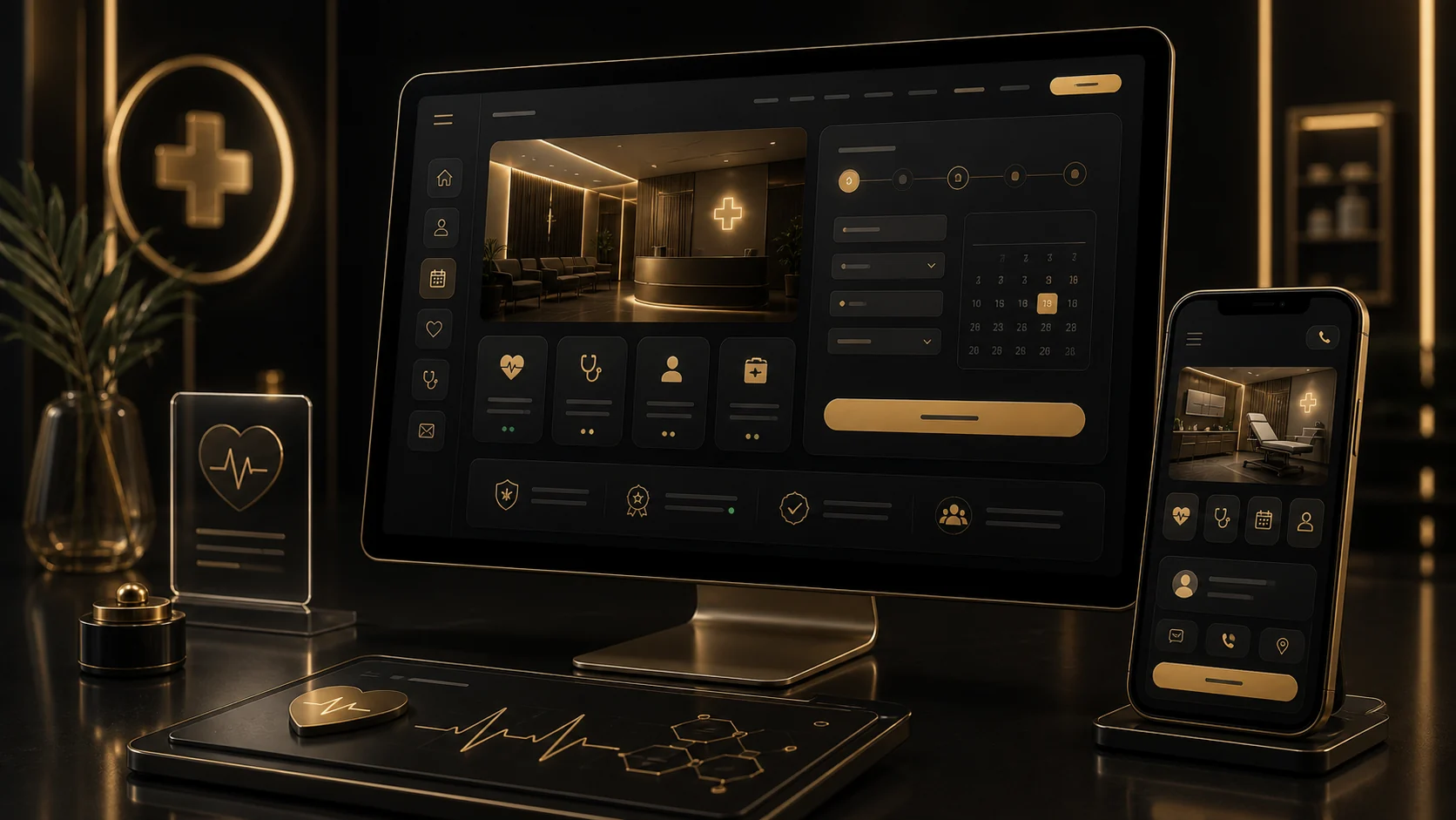 Speciality Clinic Growth Experience premium website concept preview